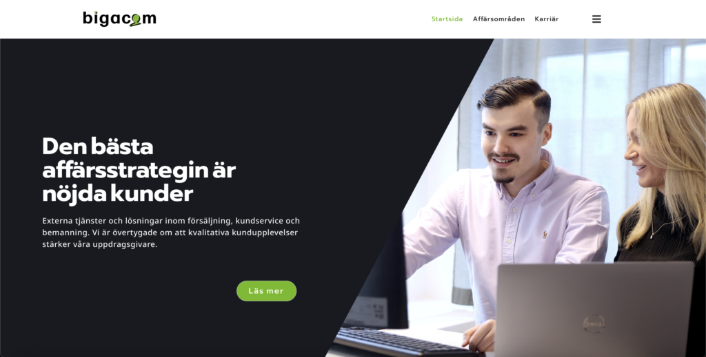 bigacom webbsida